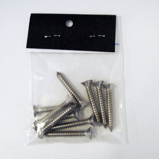 Flat Head Cross Recessed Self Tapping Screw, 12G 1½, Grade 316, 19157 (Min Purchase Quantity 10)