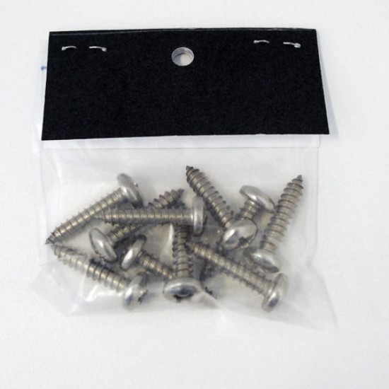 Pan Head Cross Recessed Self Tapping Screw, 12G 1", Grade 316, 16442 (Min Purchase Quantity 10)
