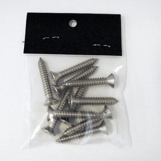 Flat Head Cross Recessed Self Tapping Screw, 14G 1½", Grade 316, 19679 (Min Purchase Quantity 10)
