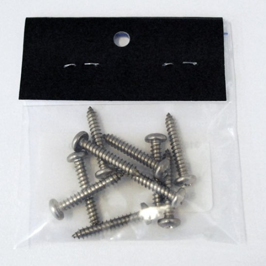 Pan Head Cross Recessed Self Tapping Screw, 8G 1", Grade 316, 13937 (Min Purchase Quantity 10)