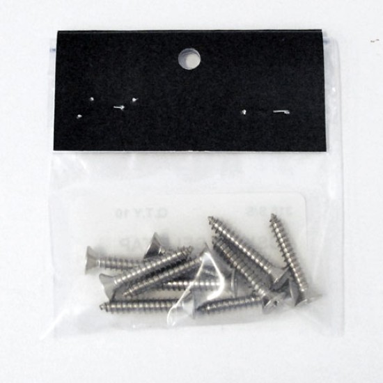 Flat Head Cross Recessed Self Tapping Screw, 8G 1", Grade 316, 13879 (Min Purchase Quantity 10)
