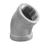 BSPP Elbow 45D Female 6Nb, Grade 316, 150LB       BSPP Elbow 45D Female 6Nb, Grade 316, 150LB