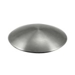 Curved Tube Cap 38mm, 316 Satin Finish   - 16CTC38