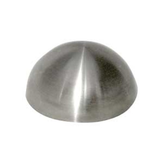 Dome End Cap 76mm, 316 Satin Finish