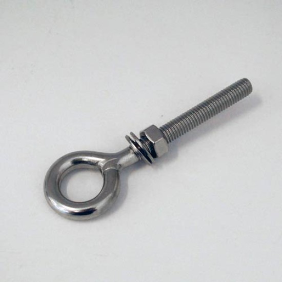 Eye Bolt C/W Nut and Washer, M8 x 130mm (Length), Grade 304, 19212