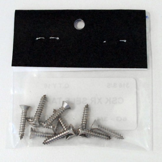 Flat Head Cross Recessed Self Tapping Screw, 8G - 1 3/4", Grade 316, 13882 (Min Purchase Quantity 10)