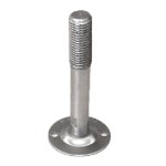 Adjustable Foot, 50mm Diameter, 70mm Stem, M16, Grade 304