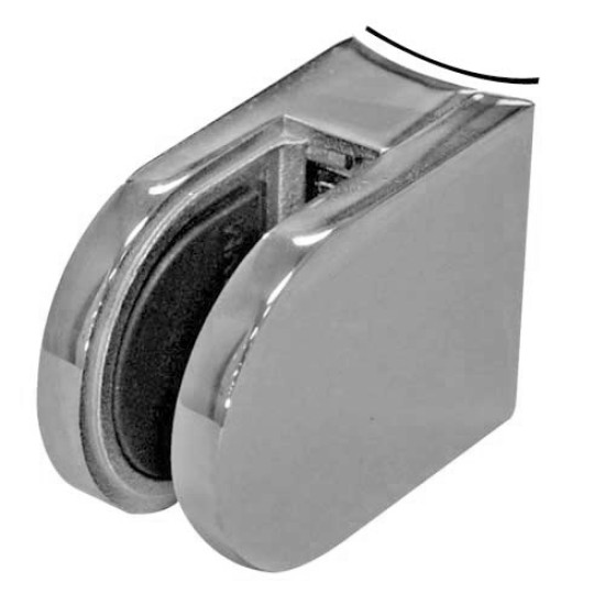 Glass Clamp (Mirror) Curved Base 6-12mm - 4563R