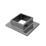 Oblong Base Plate Flange 51mm, 316 Mirror Finish - SG001