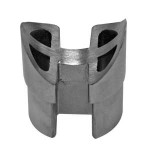 Perpendicular Joiner 51mm, Double Slot,  (Join 50.8mm Tube), 316 Mirror Finish - SG-014