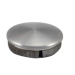 Push End Cap 21mm, 316 Satin Finish