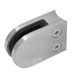Glass Clamp (Satin) Round Base (suit 38mm tube) Glass Clamp (Satin) Round Base (suit 38mm tube)