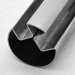 Tube Round Doubleslot 90 Deg, 1.5mm (Wall) x 50.8, #600 Grit, 316 (3-metre length - Priced per metre)