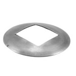 Square Tube Cover 51mm, 316 Satin Finish - 164TCSQ1.5