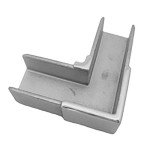 25x21mm Tube 90D Joiner, 25x21x1.2mm, Grade 316, Mirror Finish