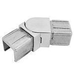 25x21mm Tube Adjustable Joiner - Horizontal, 25x21x1.2mm, Grade 316, Mirror Finish