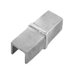 25x21mm Tube Inline Joiner, 25x21x1.2mm, Grade 316, Mirror Finish