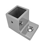 25x21mm Tube Wall Flange Solid, 25x21x1.2mm, Grade 316, Mirror Finish