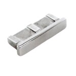 Flat Tube End Cap, 50x10x1.5mm, Grade 316, Satin Finish Flat Tube End Cap, 50x10x1.5mm, Grade 316, Satin Finish