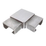 50x25mm Tube 90D Joiner, 50x25x1.5mm, Grade 316, Mirror Finish