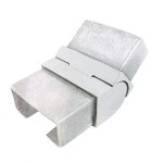 50x25mm Tube Adjustable Joiner - Vertical , 50x25x1.5mm, Grade 316, Mirror Finish