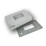 50x25mm Tube Base Plate & Cover, 50x25x1.5mm, Grade 316, Mirror Finish