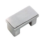 50x25mm Tube End Cap, 50x25x1.5mm, Grade 316, Mirror Finish