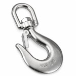 Slip Hook Swivel End, 120mm, Grade 316, 39934