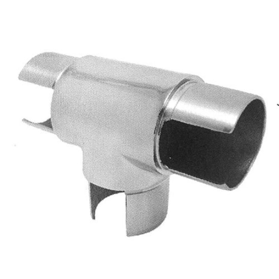 Slotted Flush Fit Tee 50.8mm, 316, Mirror Finish 