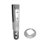 Square Spigot WITH base and Cover, Grade 2205, Mirror Finish **