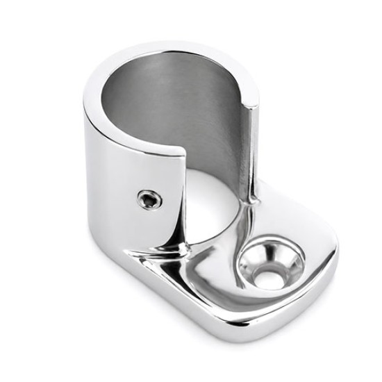 25.4mm Tube Wall Flange Slotted, Single Slot, Grade 316, Mirror Finish