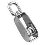 Mame Swivel Block Fixed Body (Stainless Steel Cast Sheave), 10mm (Width), Grade 316, 41249 Mame Swivel Block Fixed Body (Stainless Steel Cast Sheave), 10mm (Width), Grade 316, 41249