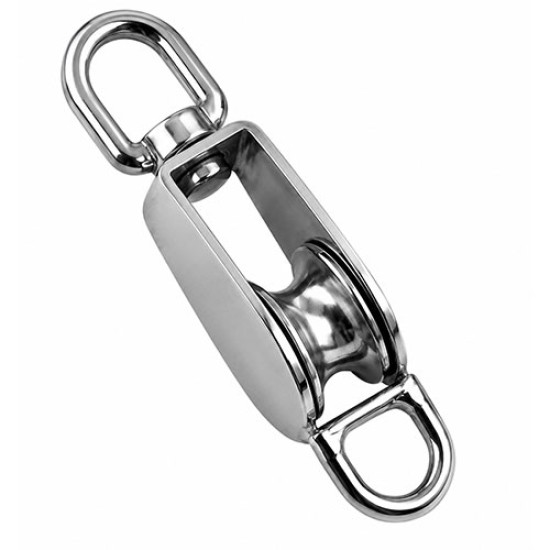 Mame Swivel Block with Eye (Stainless Steel Cast Sheave), 14mm  (Width), Grade 316, 41257