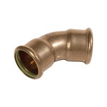 Elbow 45° FF 15mm CuNi w/ Green FKM O-Ring Marinepres ** Elbow 45° FF 15mm CuNi w/ Green FKM O-Ring Marinepres **
