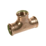 Tee Equal  15mm CuNi w/ Green FKM O-Ring Marinepres **