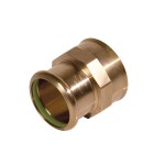 Female Adapter 15mm x ½" CuNi BSPT Thread w/ Green FKM O-Ring Marinepres