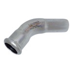 Elbow 45° Long Range  MF 28 mm 316L w/ Black EPDM O-Ring Inoxpres **