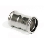 Coupling 15 mm 316L w/ Black EPDM O-Ring Inoxpres