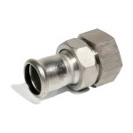 Female Union Con  ½"x15mm 316L BSPP Thread w/ Black EPDM O-Ring Inoxpres Female Union Con  ½"x15mm 316L BSPP Thread w/ Black EPDM O-Ring Inoxpres