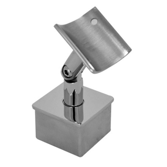 Square Post Reducer Adjustable 51mm, 316 Mirror Finish