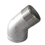 BSP Elbow 45D Male/Female BSPT/P 10Nb, Grade 316, 150LB      BSP Elbow 45D Male/Female BSPT/P 10Nb, Grade 316, 150LB