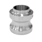 Male Camlock Buttweld 25.4mm, Grade 316, 36mm Length