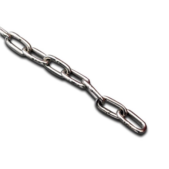 Medium Link Chain M5 (5mm), Grade 316 (Per Meter)
