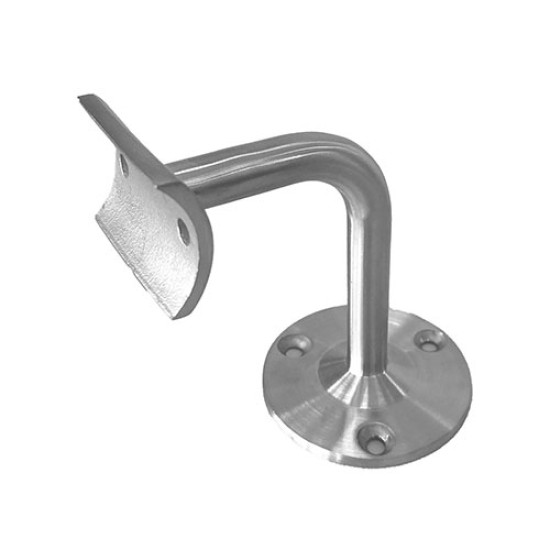 Handrail Support Radiused 38mm, 316, Satin Finish