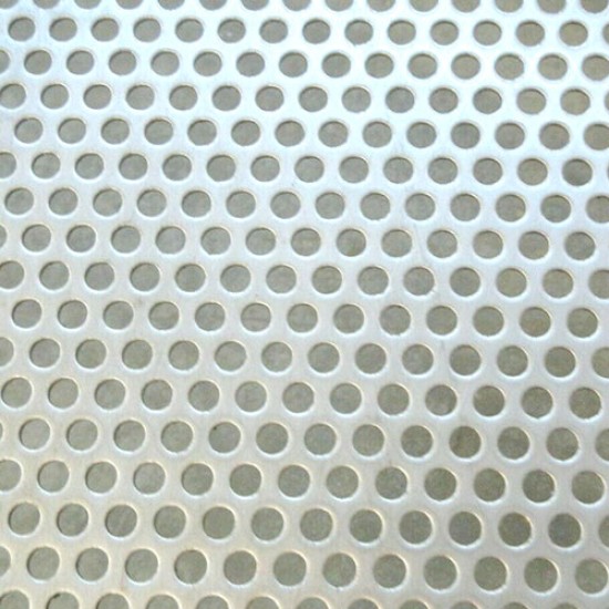 Perforated Sheet 0.9  x 1219 x 2438mm, 2B, Grade 316, 2.06HOLES X 3.1 CENT X 41% OPA
