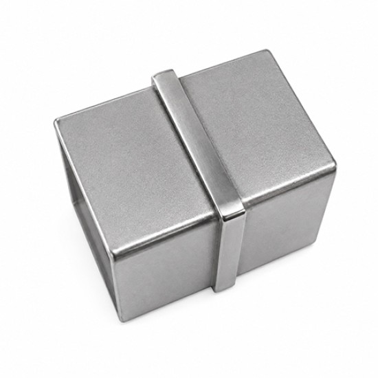 Square Tube Inline Joiner 51mm, 316, Mirror Finish 